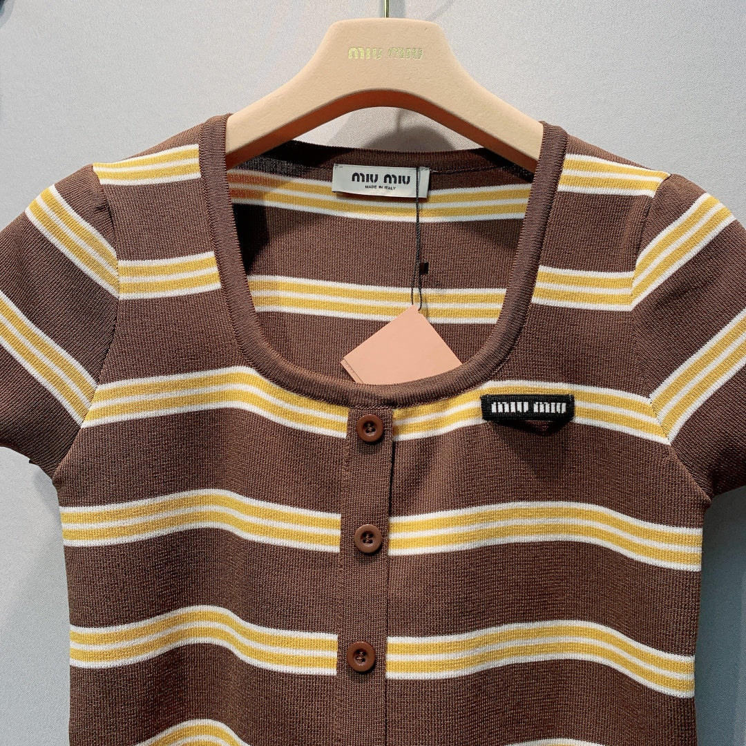 MiuMiu 2026 Shirt Brown Wool 395875
