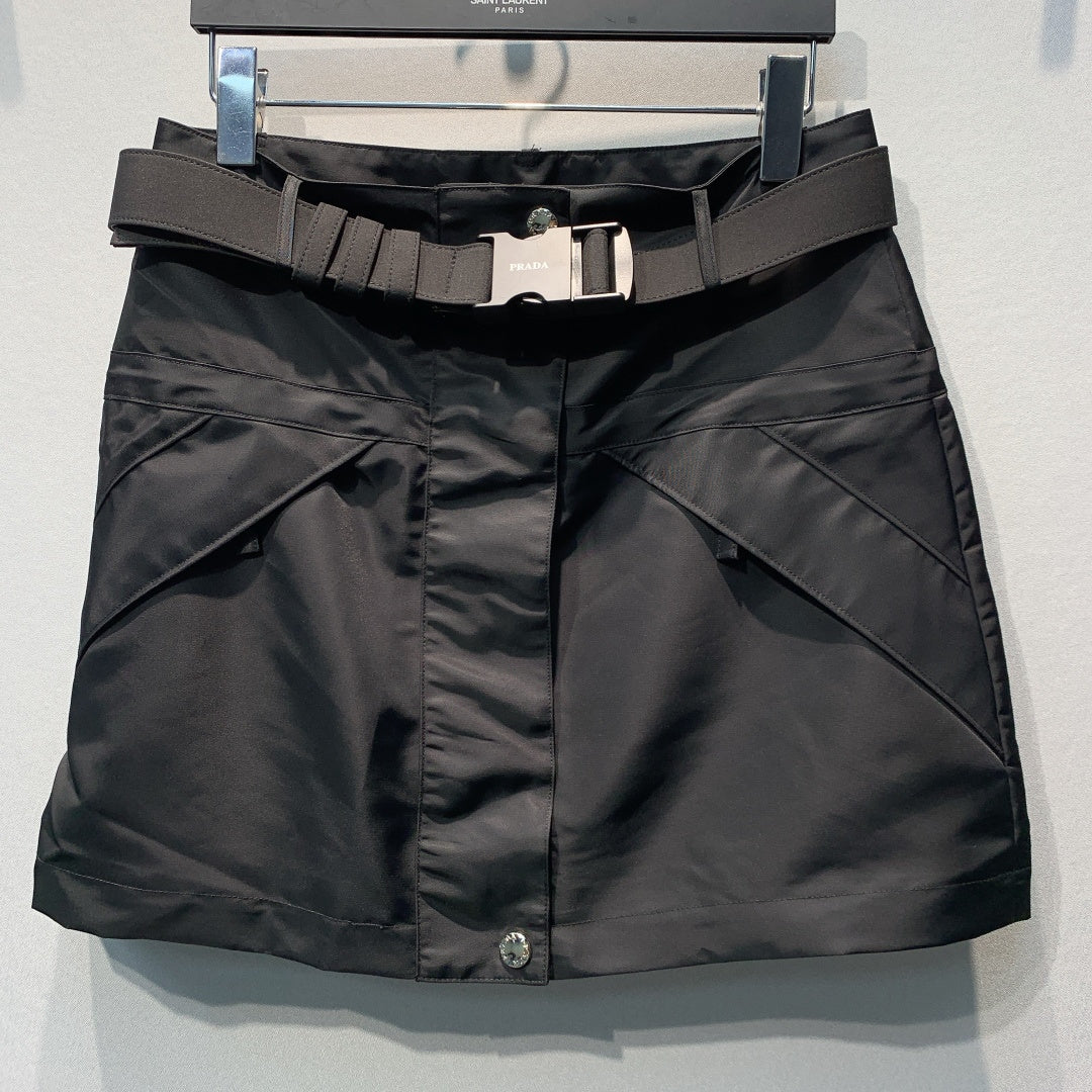 Prada 2026 Mini Skirt Black Polyester 395935
