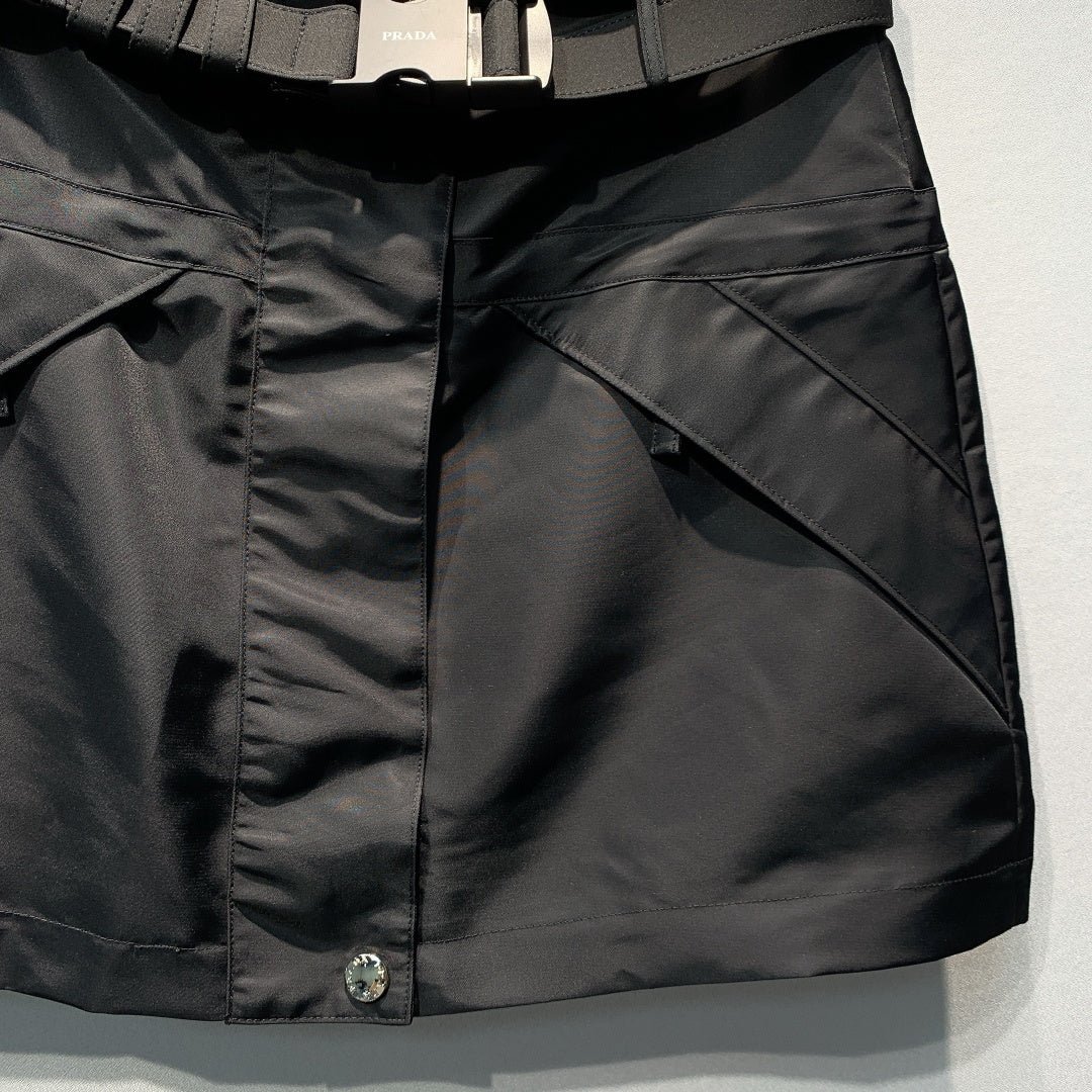 Prada 2026 Mini Skirt Black Polyester 395935