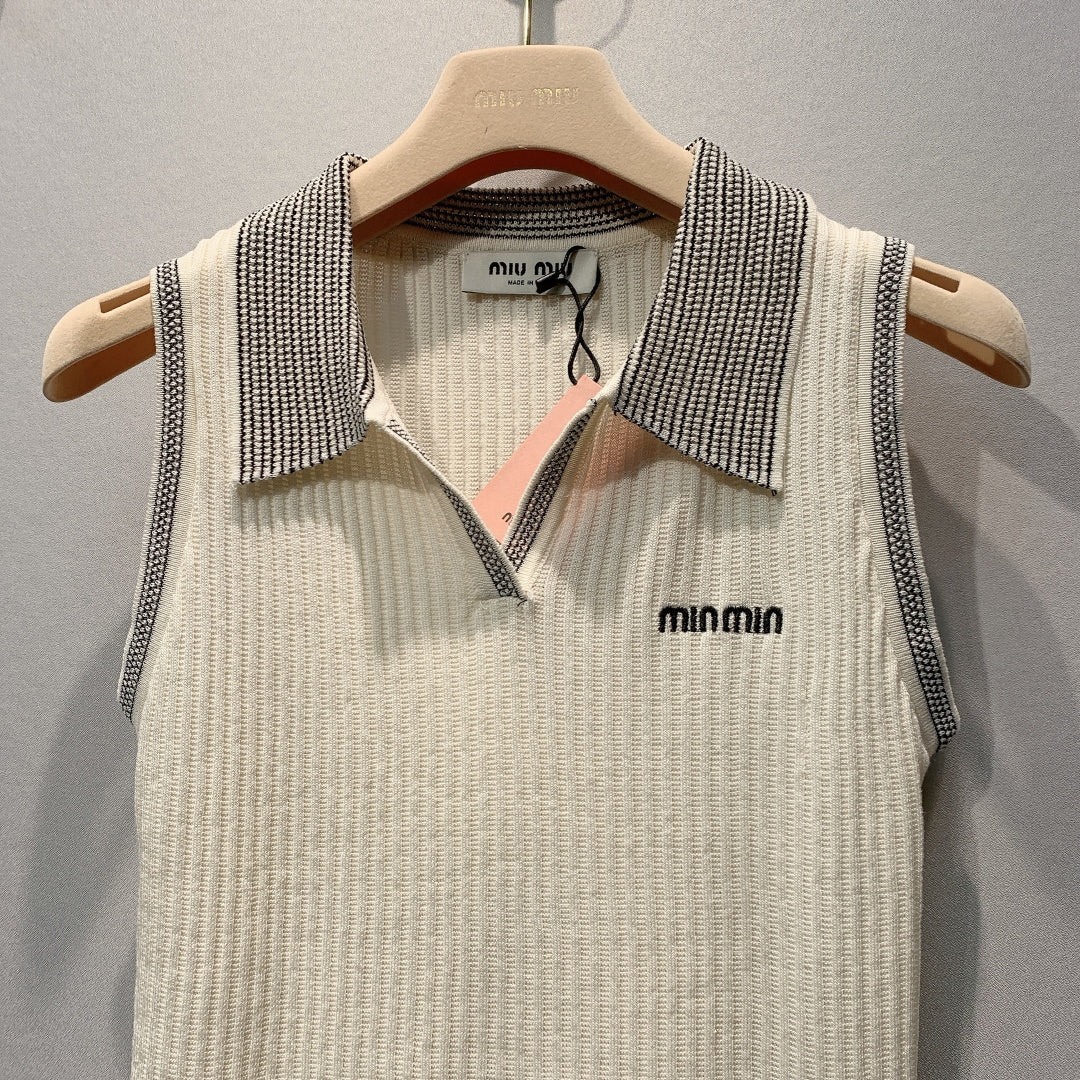 MiuMiu 2026 Knit Vest Wool 400348