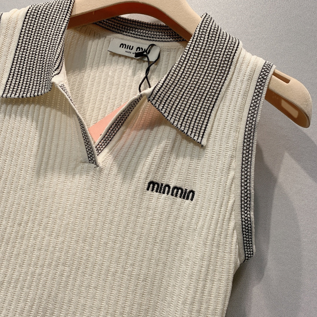 MiuMiu 2026 Knit Vest Wool 400348