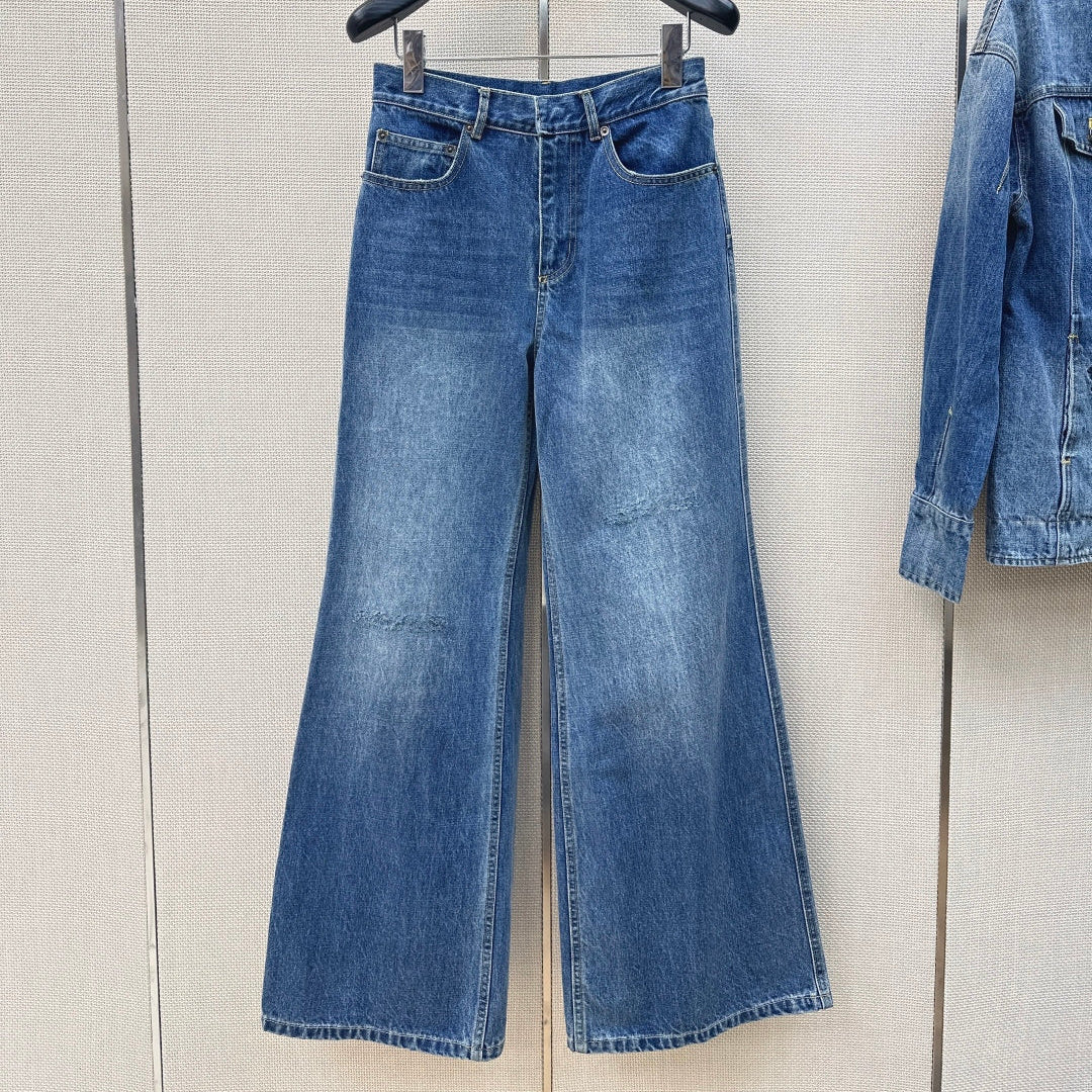Dior 2026 Wide-leg Jeans Blue Cotton 392019