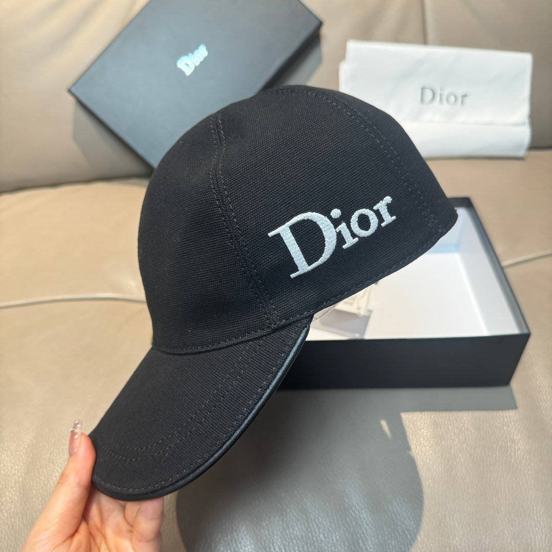 Dior Logo Baseball Cap Cotton 343792