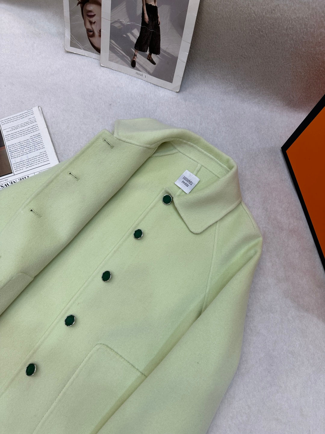 HM 25 Jacket Avocado Green Wool 02652