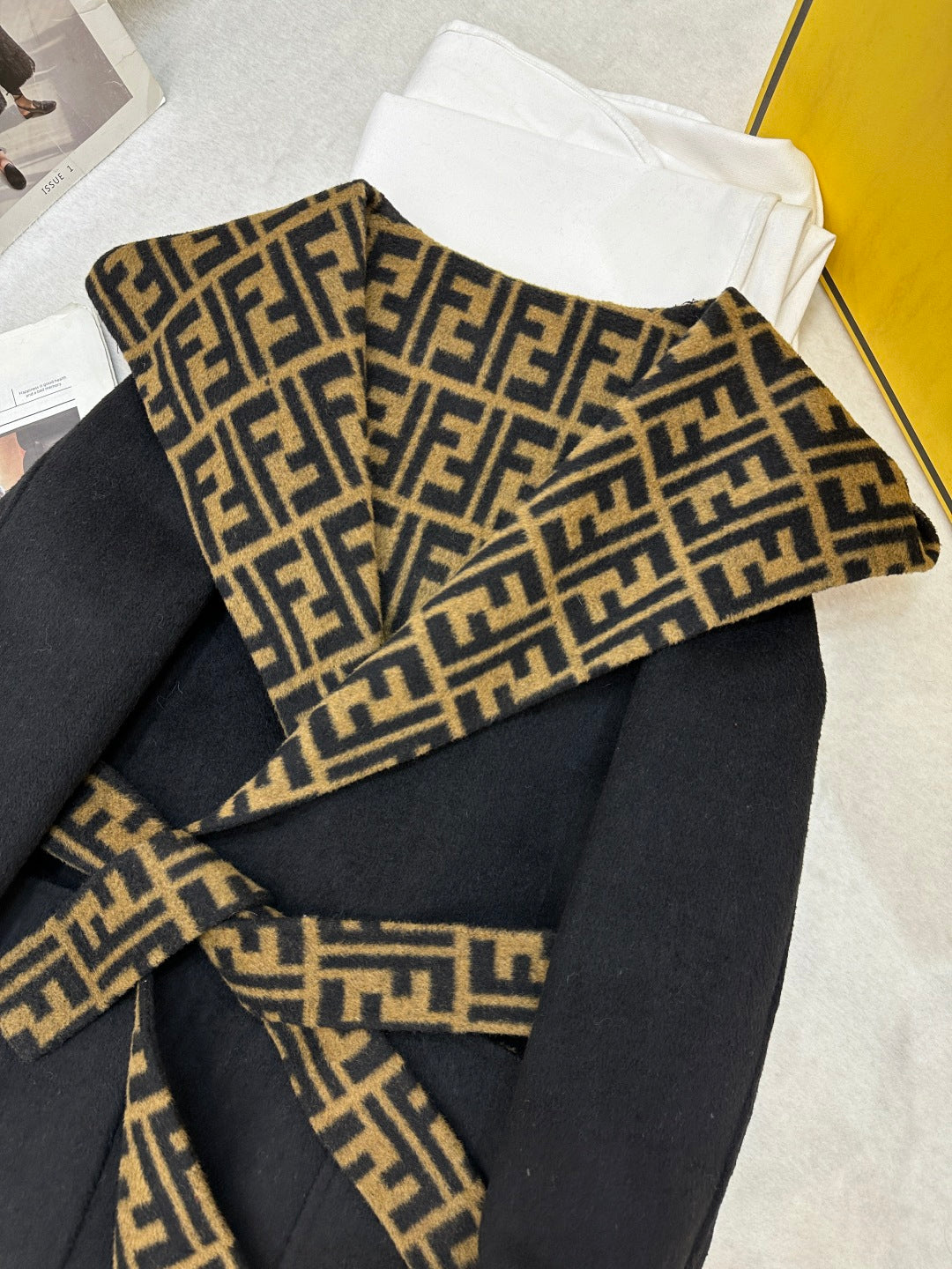 Fendi 25 Jacket Black Wool 0013