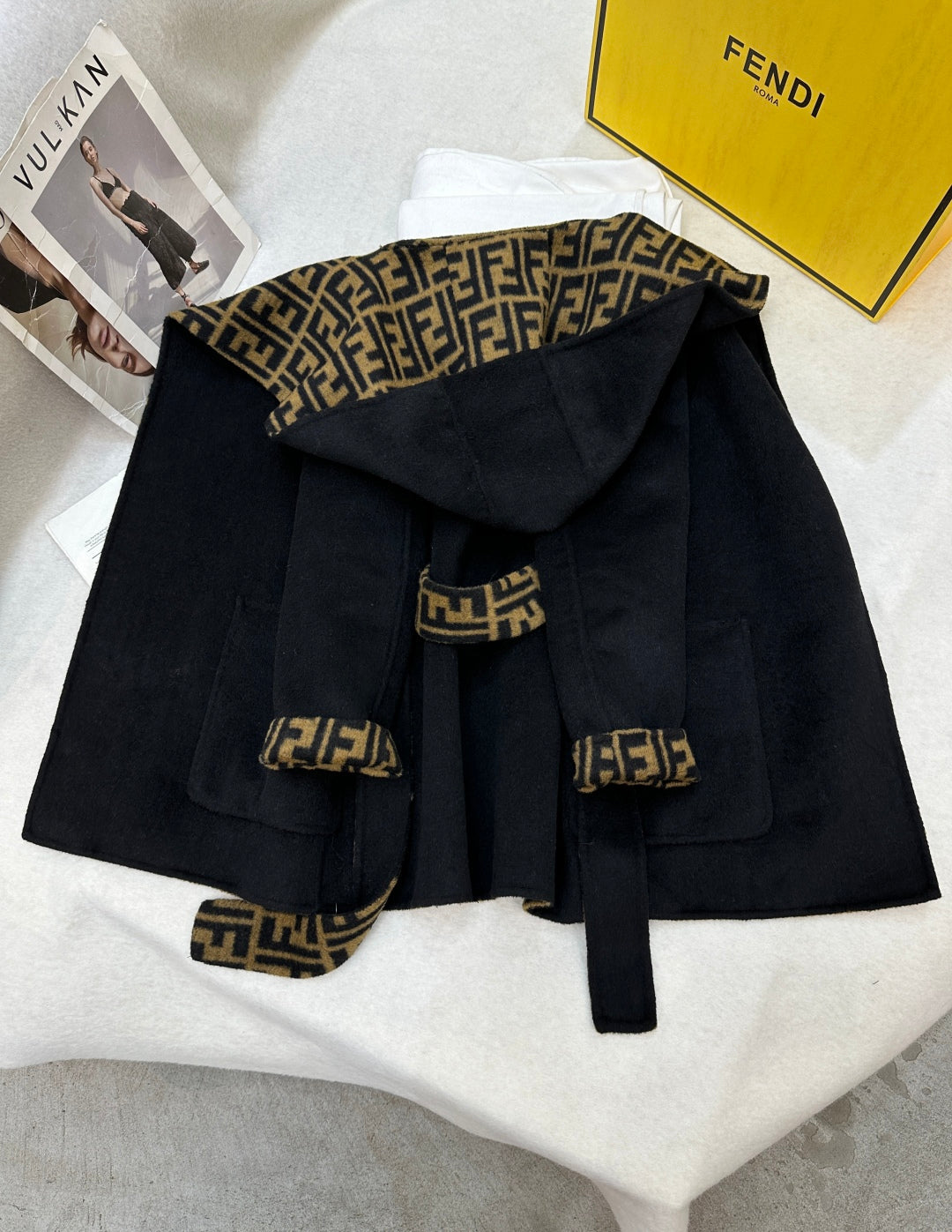 Fendi 25 Jacket Black Wool 0013
