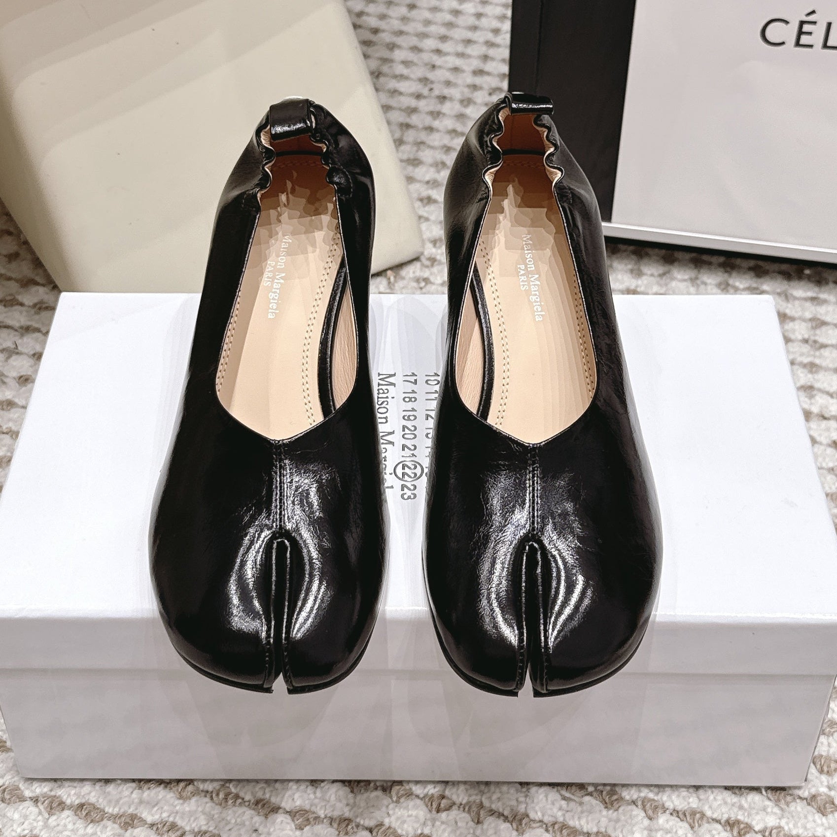 Maison Margiela 2026 Tabi Wedge Pump 70mm Leather 931065