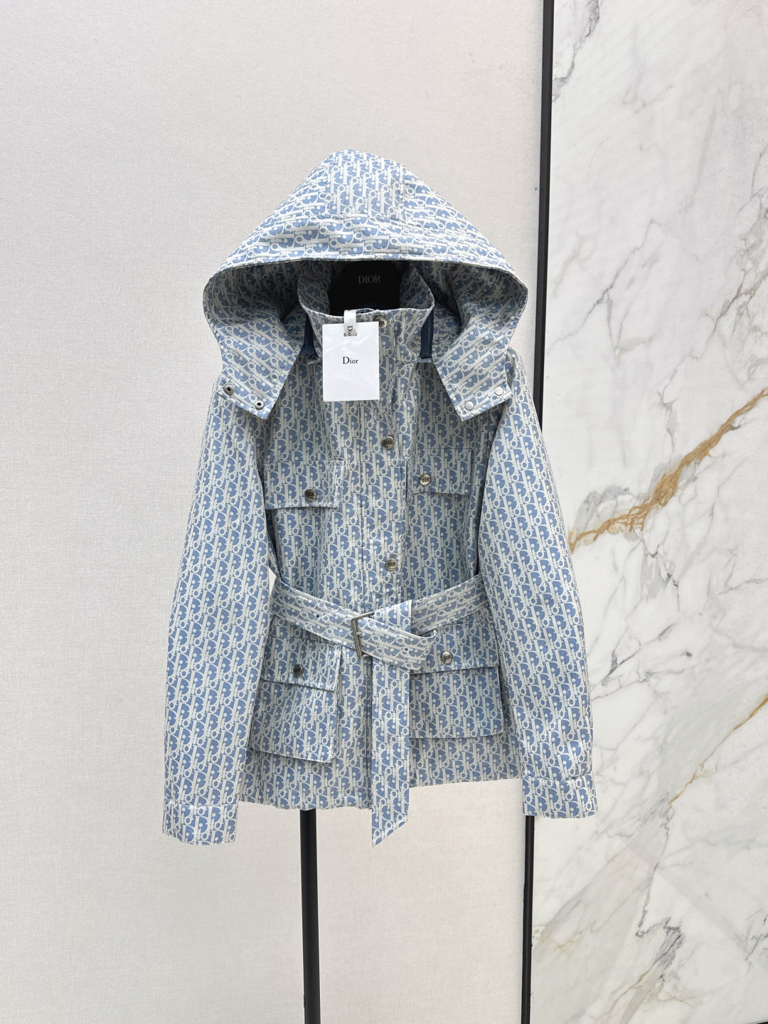 CD 25 Polyester Jacquard Hooded Jacket