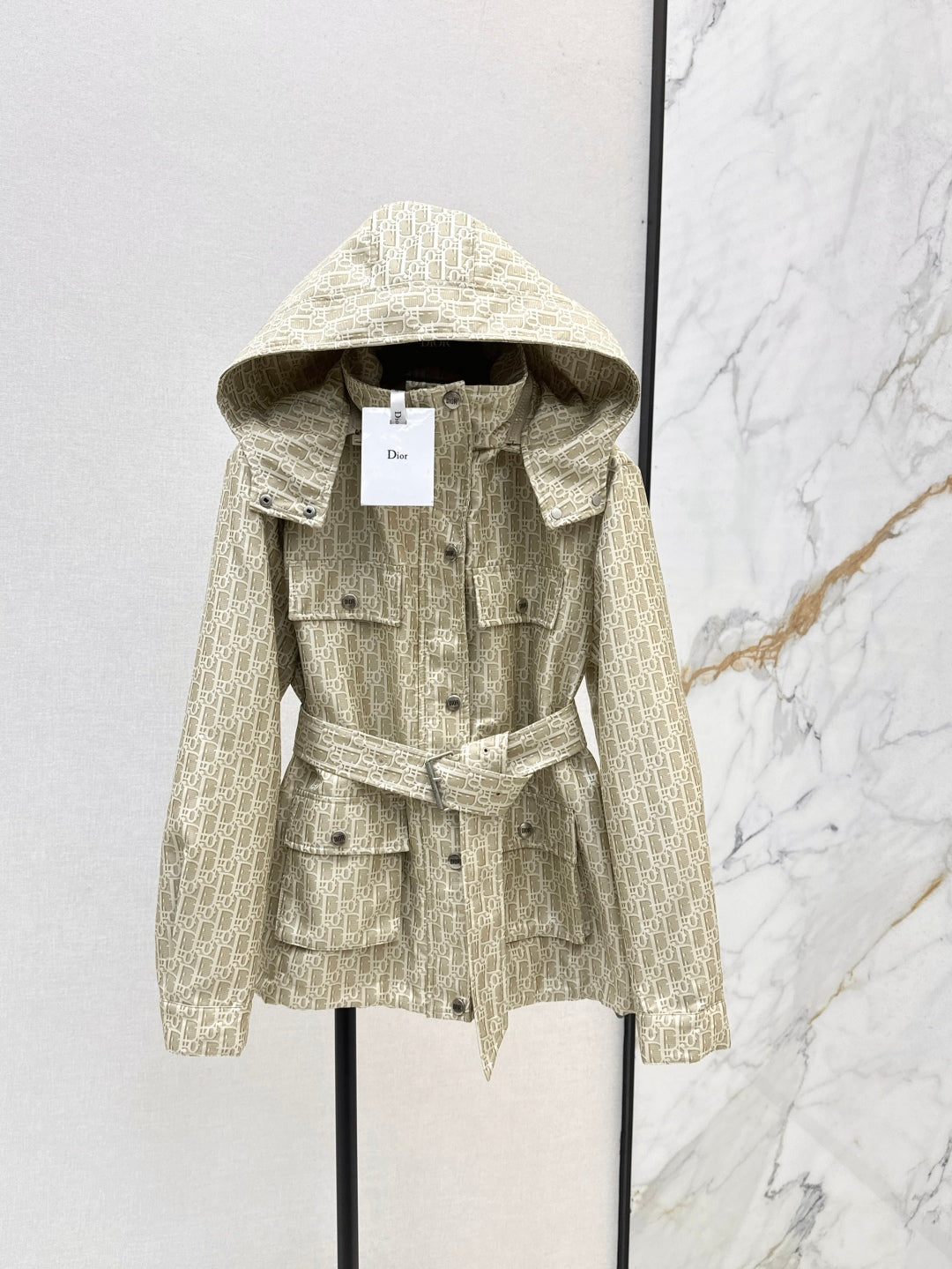 CD 25 Polyester Jacquard Hooded Jacket
