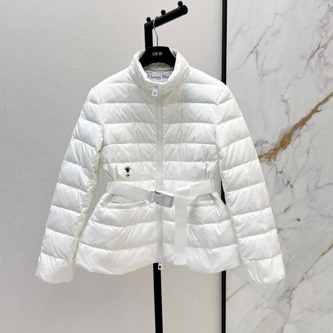 CD 25 Straight-Cut Puffer Jacket Cotton