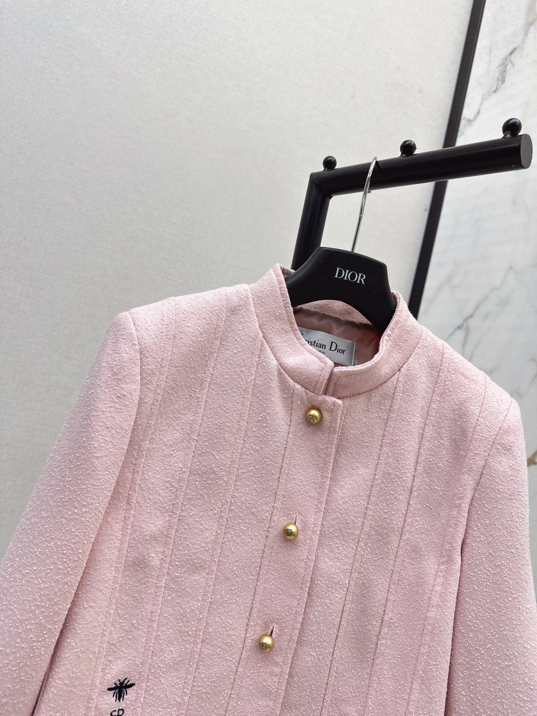 CD 25 Stand-up Collar Jacket Wool And Cotton