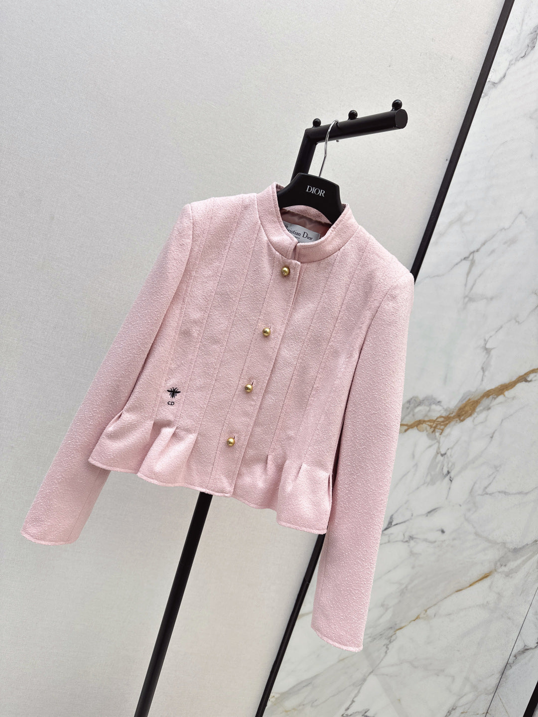 CD 25 Stand-up Collar Jacket Wool And Cotton