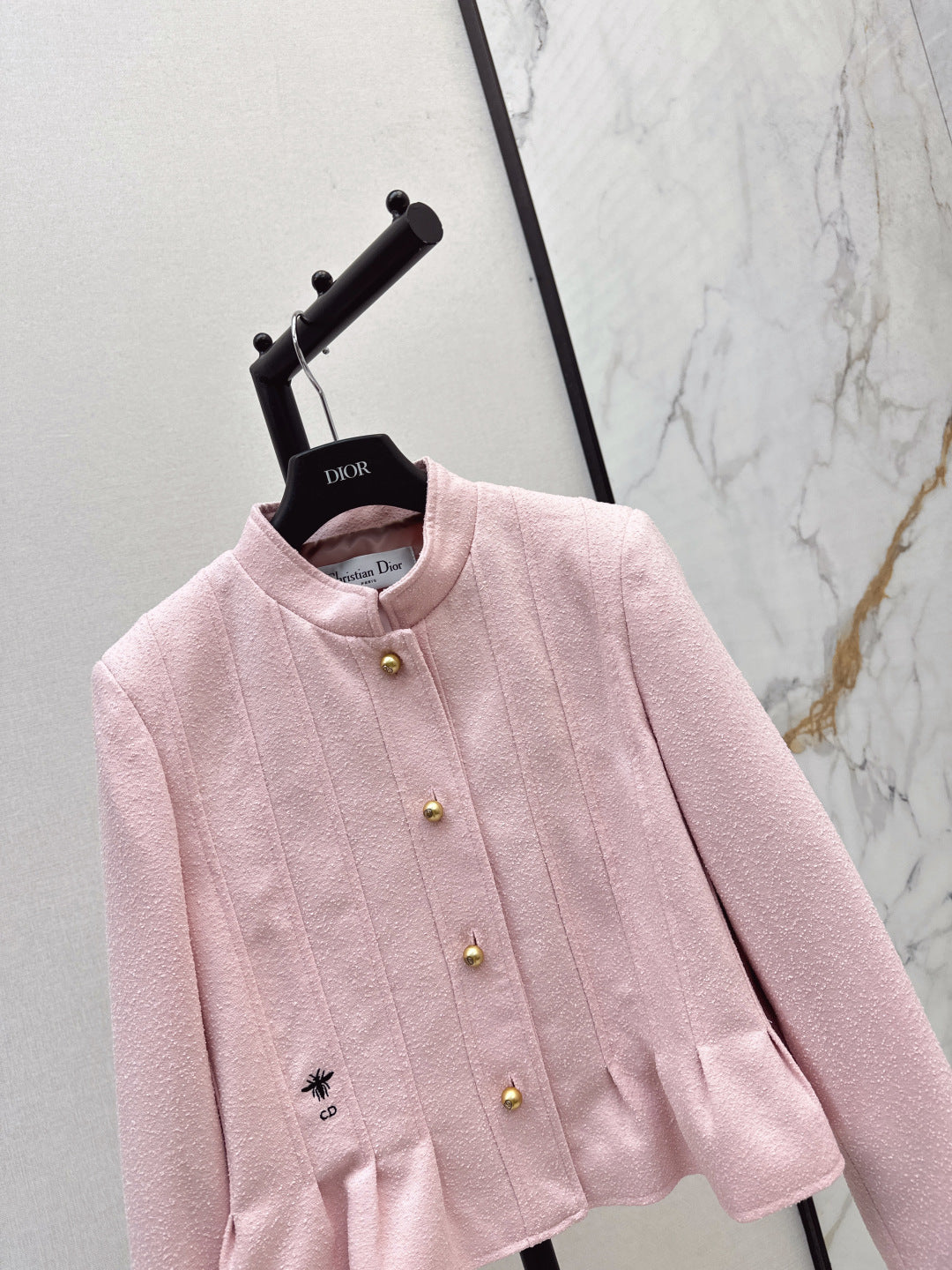 CD 25 Stand-up Collar Jacket Wool And Cotton