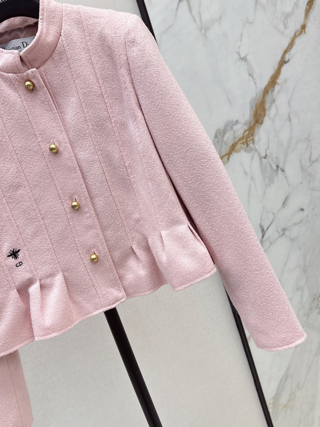 CD 25 Stand-up Collar Jacket Wool And Cotton