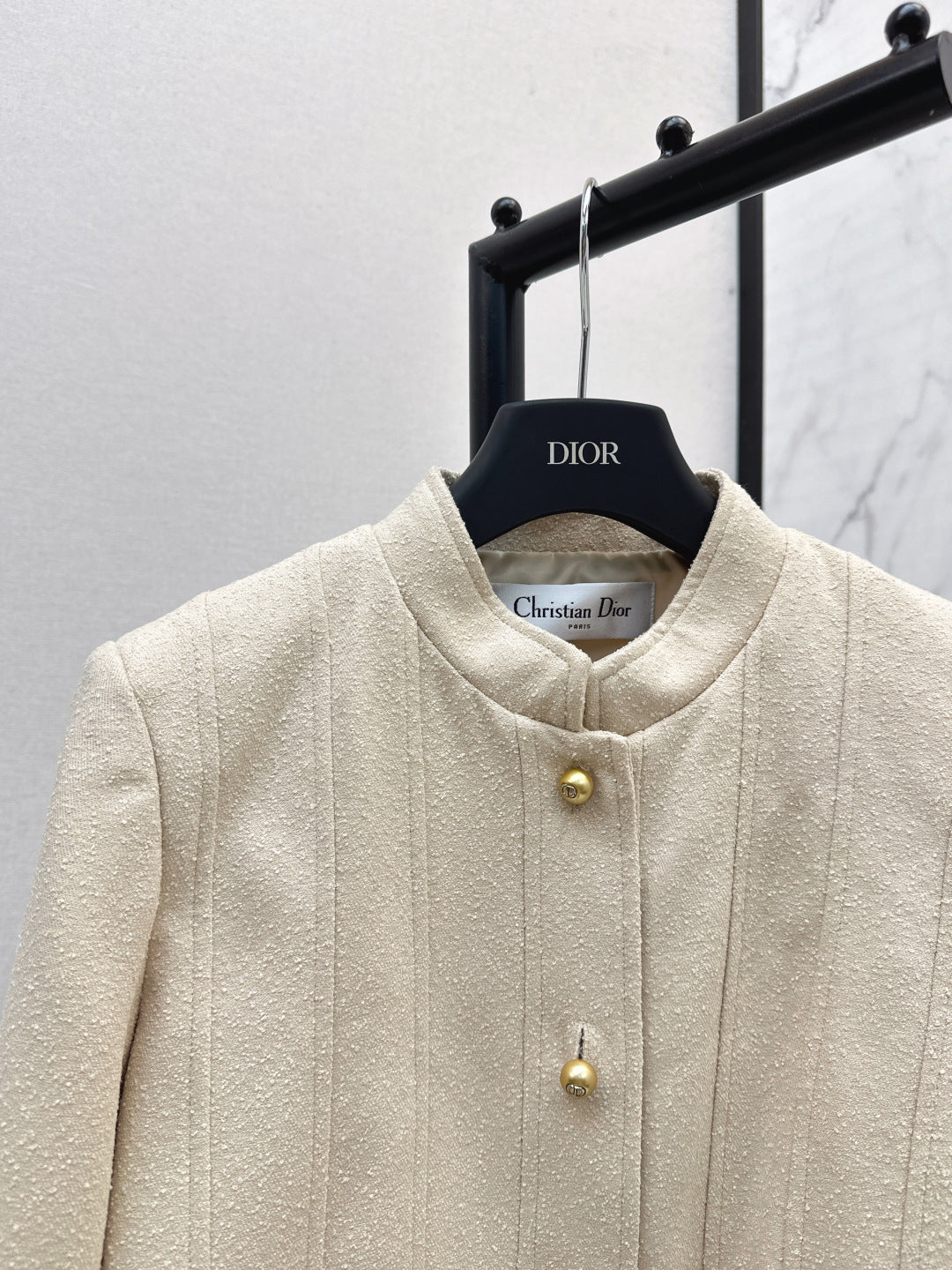CD 25 Stand-up Collar Jacket Wool And Cotton