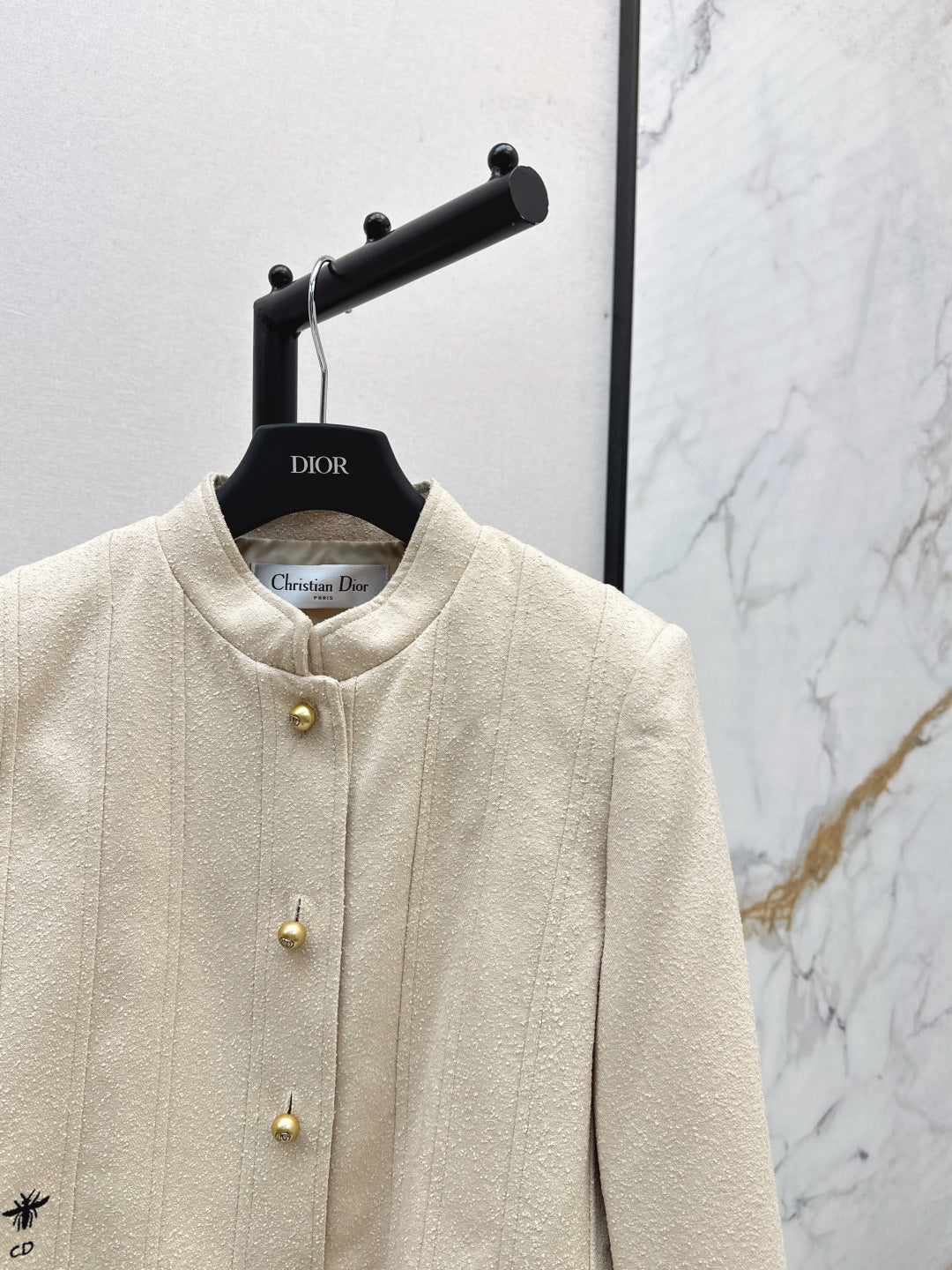 CD 25 Stand-up Collar Jacket Wool And Cotton