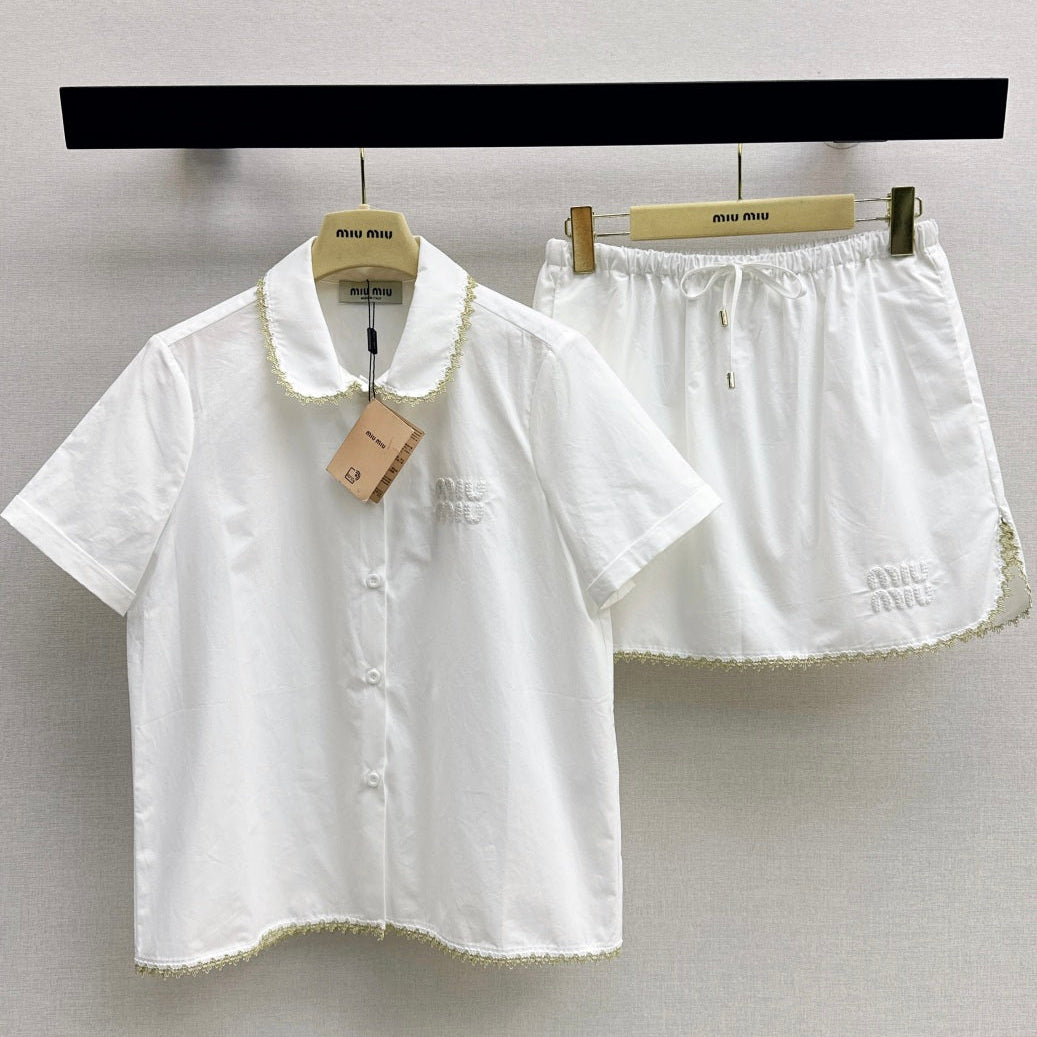 Miumiu 2026 Set White Cotton 445696