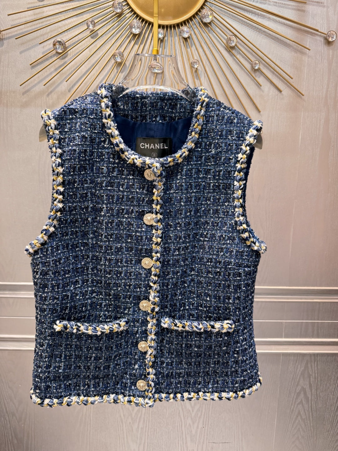 CC 25 Vest Blue Tweed 95960990