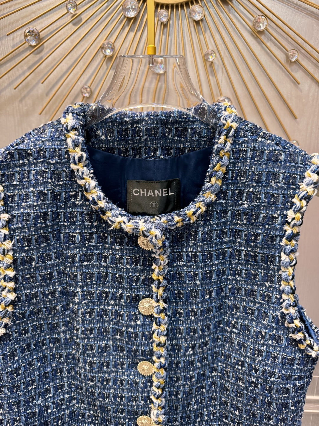 CC 25 Vest Blue Tweed 95960990