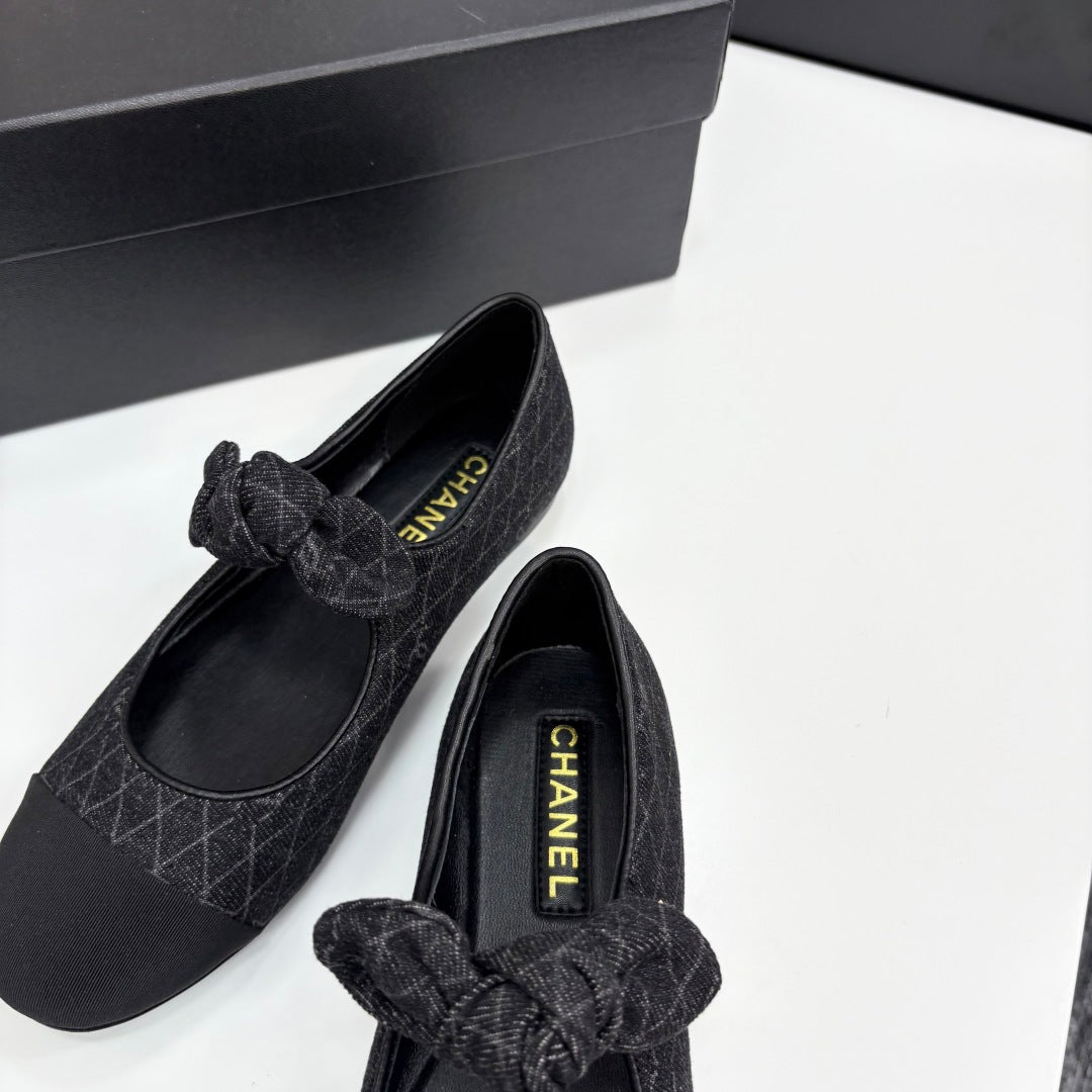 CC 25 Mary Jane Flats Fabric and Sheepskin 270785