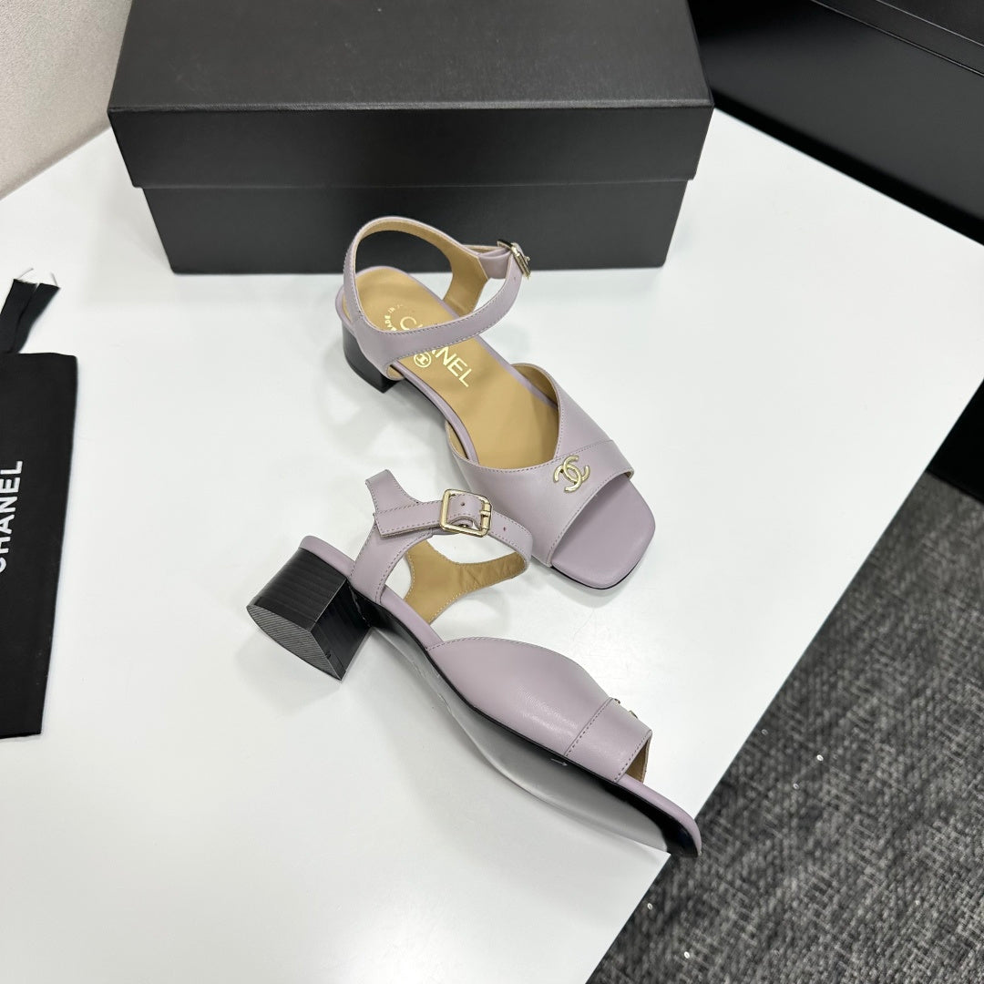 CC 2026 Mary Jane Sandals 45 Light Purple Cowhide 668115