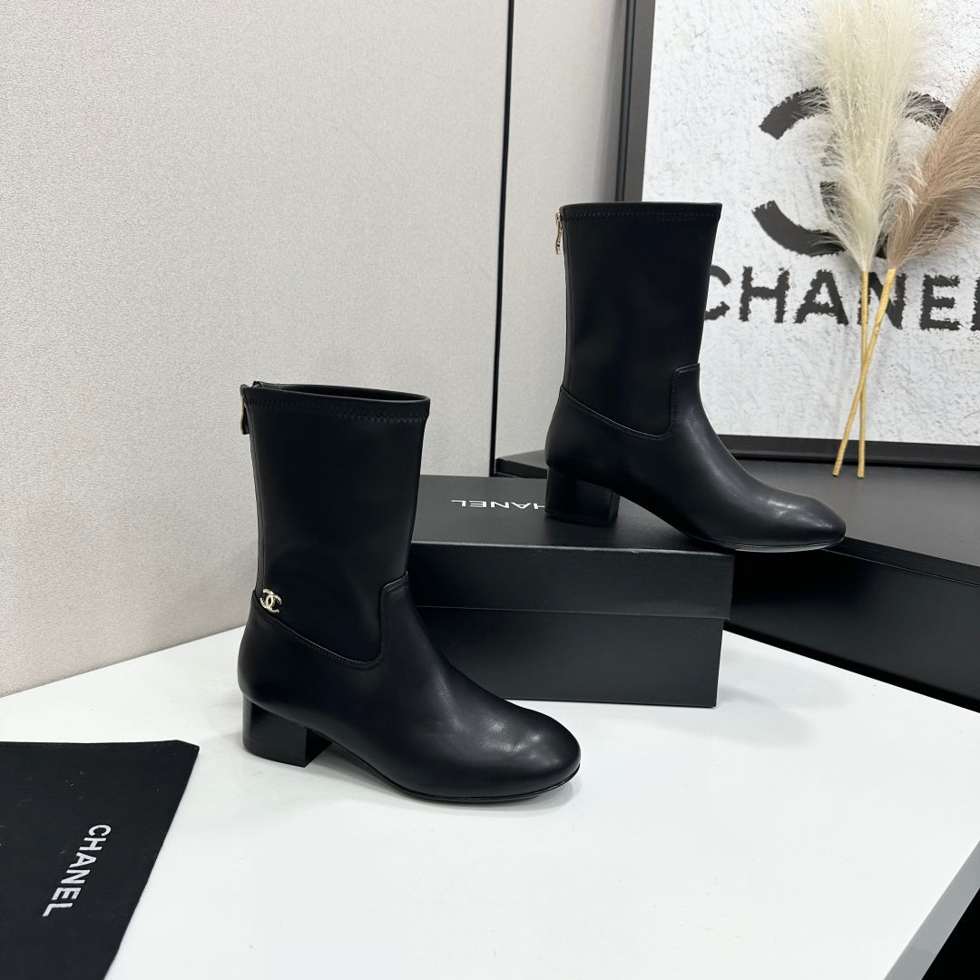 Chanel 2026 Short Boots 35mm Suede Leather 985644