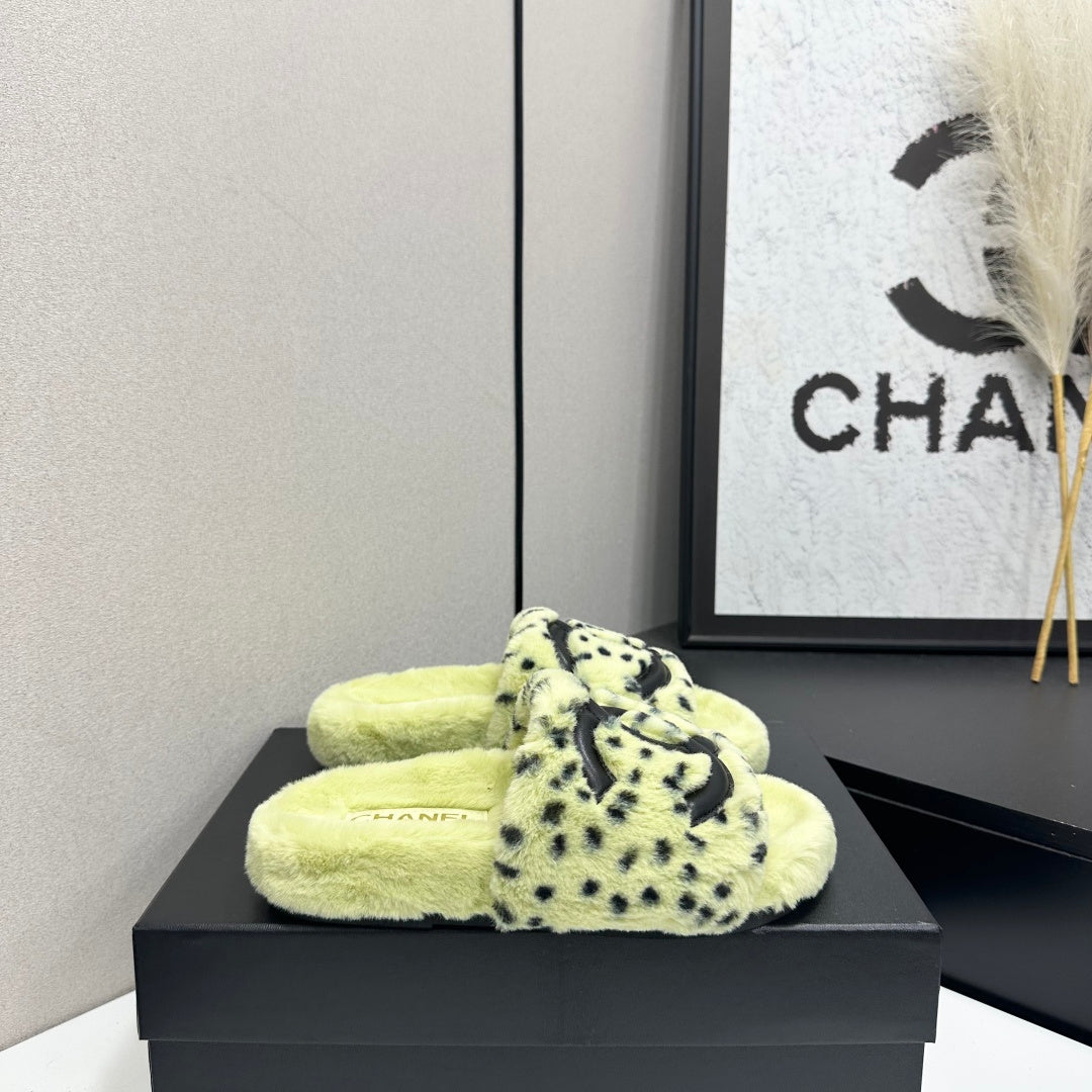 Chanel 2026 Polka Dot Pattern Sandals Wool 985906