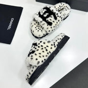 Chanel 2026 Furry Platfom Sandals Wool 985885