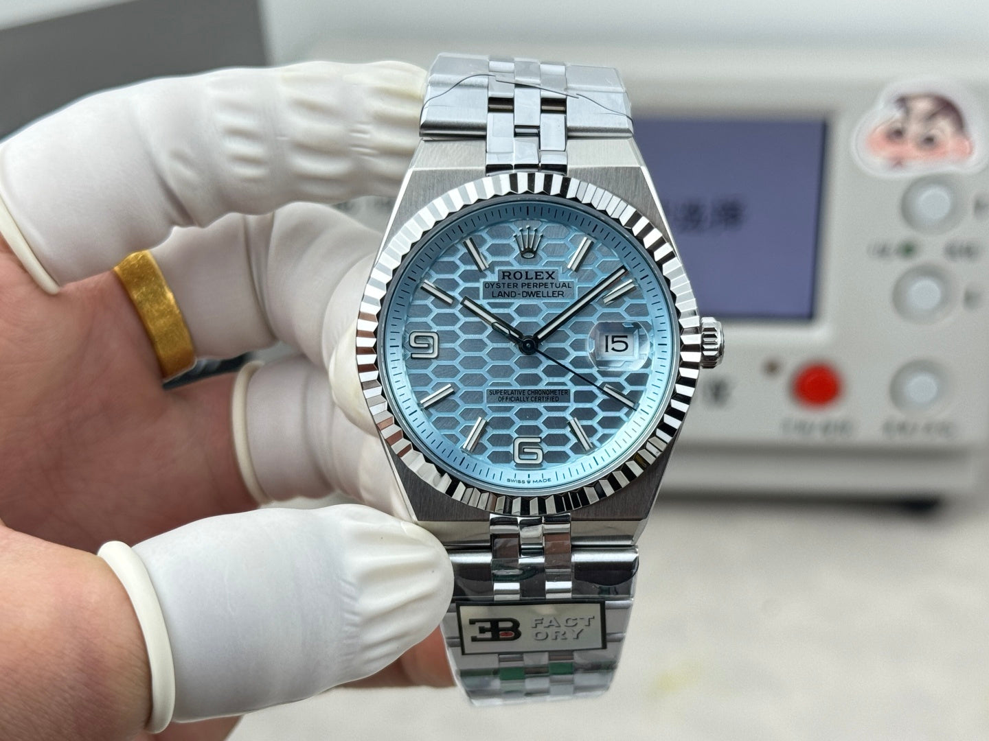 Rolex Land-Dweller Ice Blue Dial