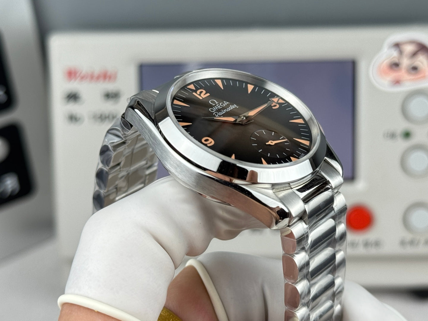 Omega Seamaster Railmaster 38mm Steel Brown Dial