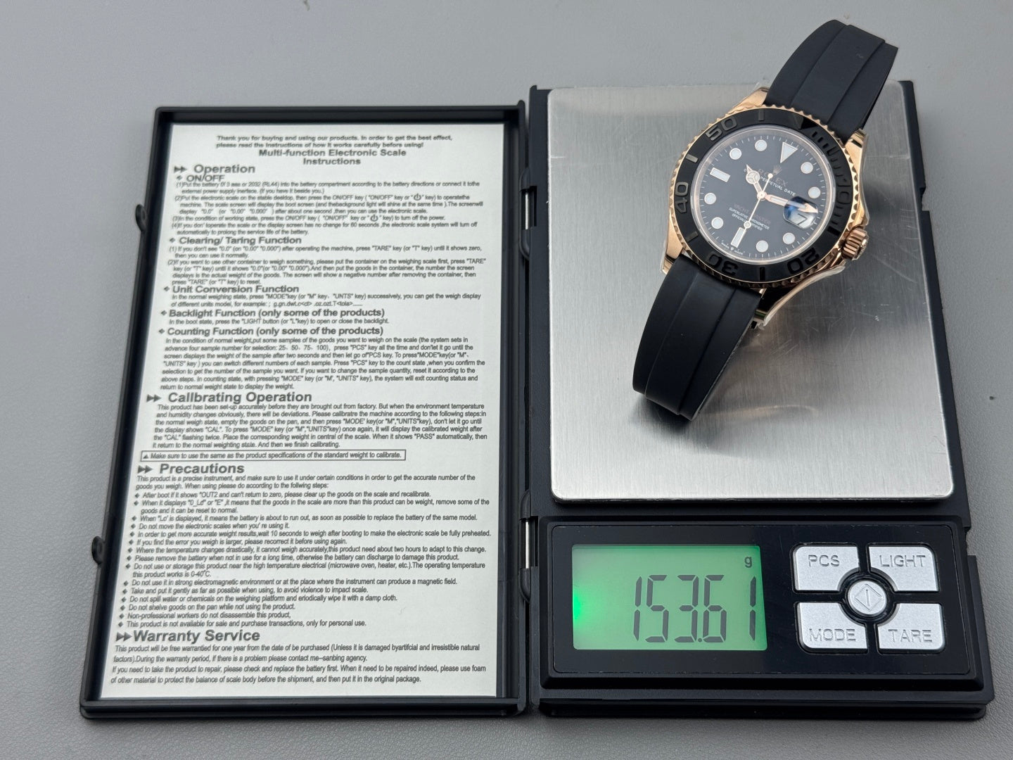 Rolex Yacht-Master 42mm Rose Gold Case Black Dial