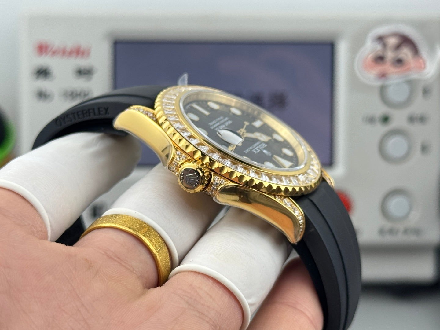 Rolex Yacht-Master 42mm Gold Case Diamond Bezel