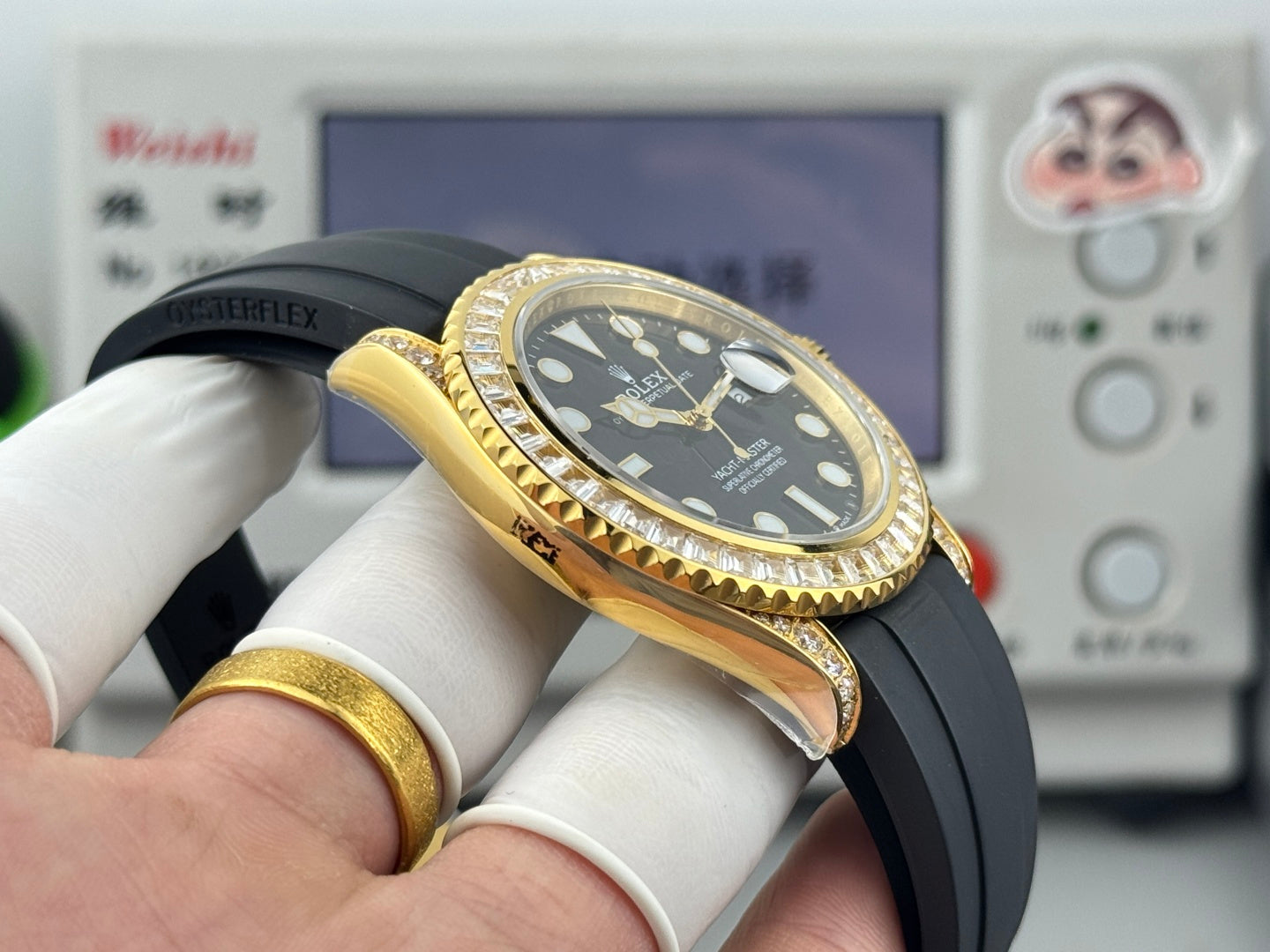 Rolex Yacht-Master 42mm Gold Case Diamond Bezel