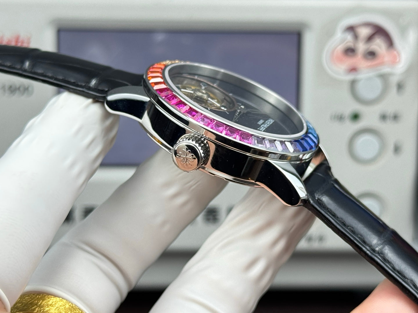 Patek Philippe Grand Complications Sky Moon Tourbillon 42mm Steel Case Rainbow Benzel