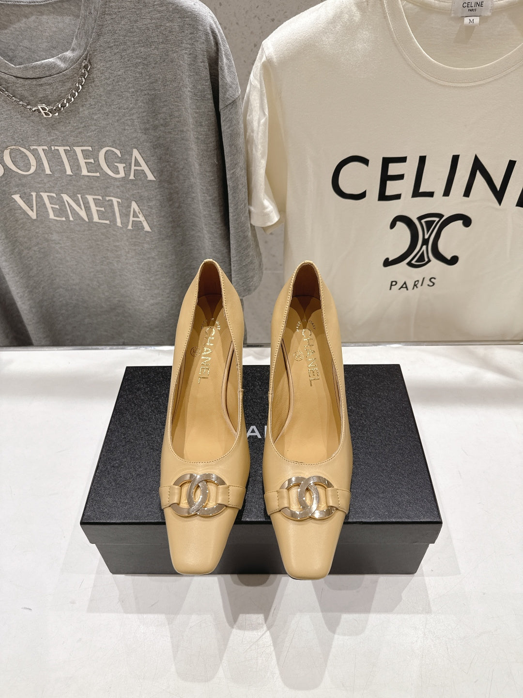 Chanel 2026 Double C Logo Pump 90mm Sheepskin 852620