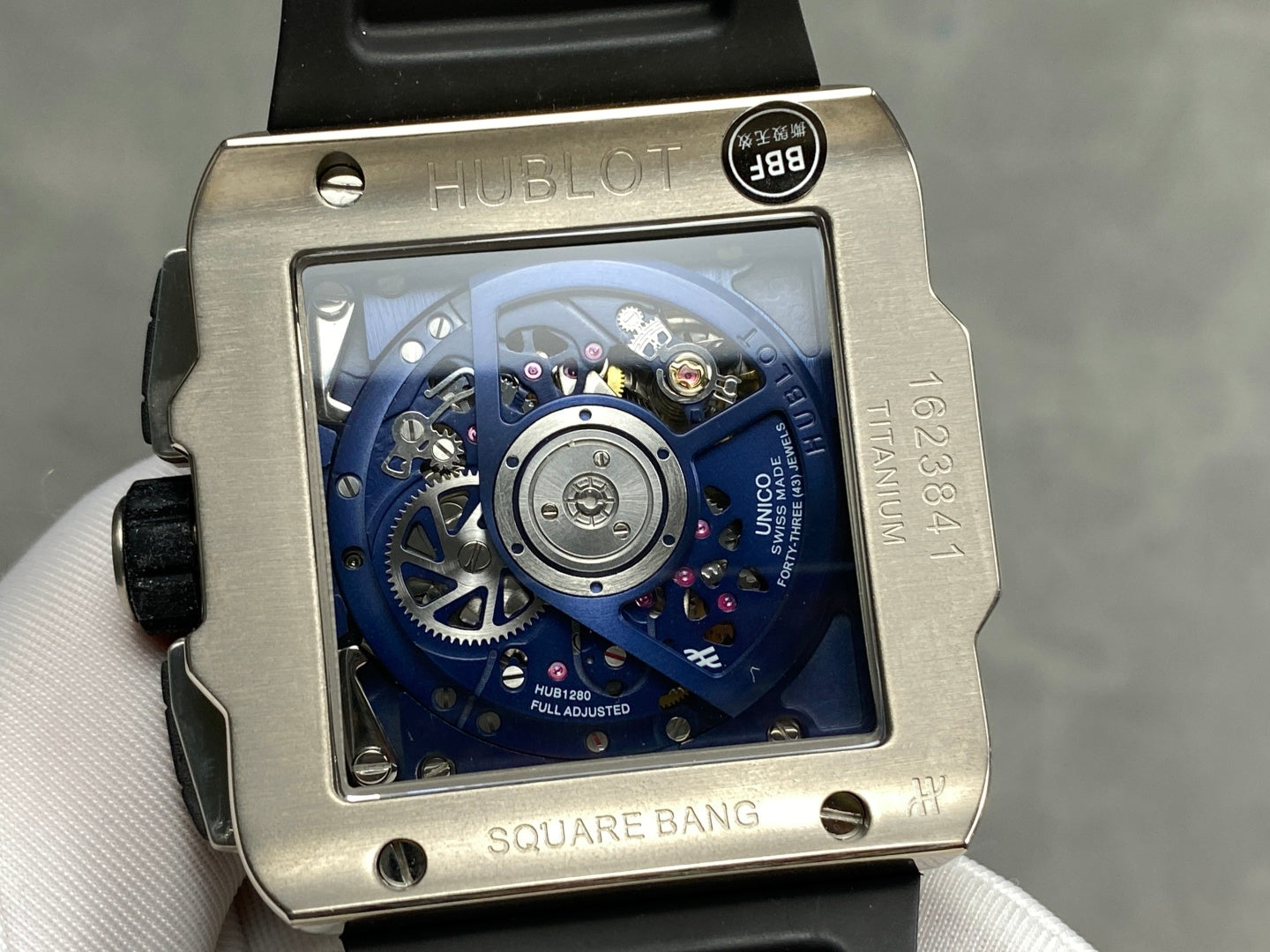 Hublot Square Bang Unico Titanium Blue 42 mm Watch
