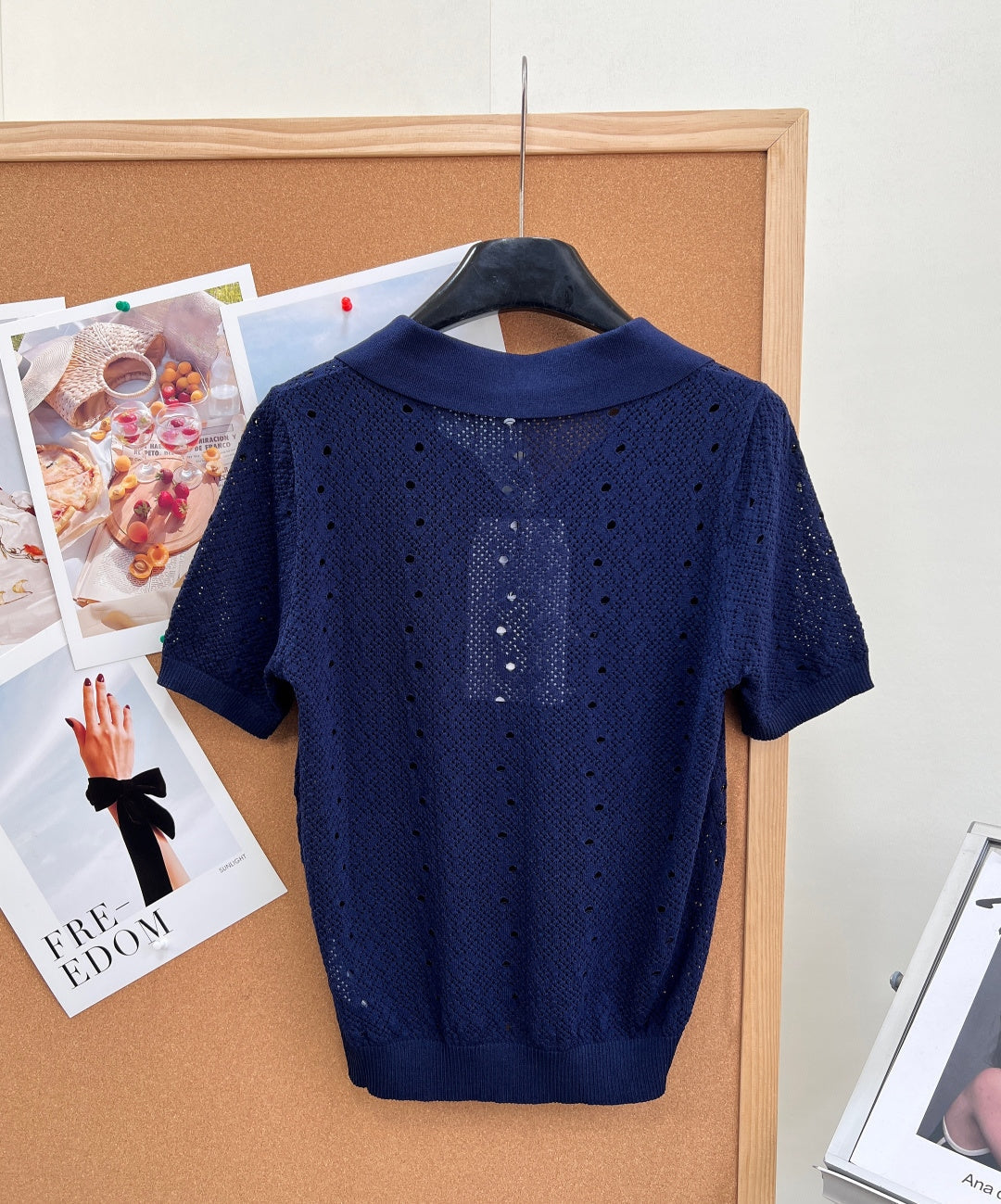 Chanel 2026 Polo Double C Knit Short-Sleeve T-Shirt Wool Laine 463397