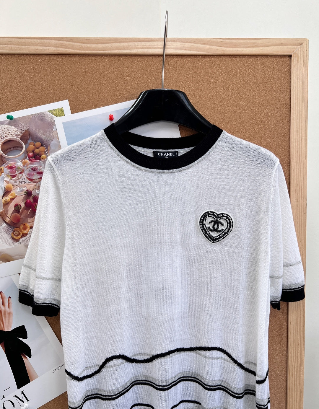 Chanel 2026 Knit Short-Sleeve Top White Cashmere 472931