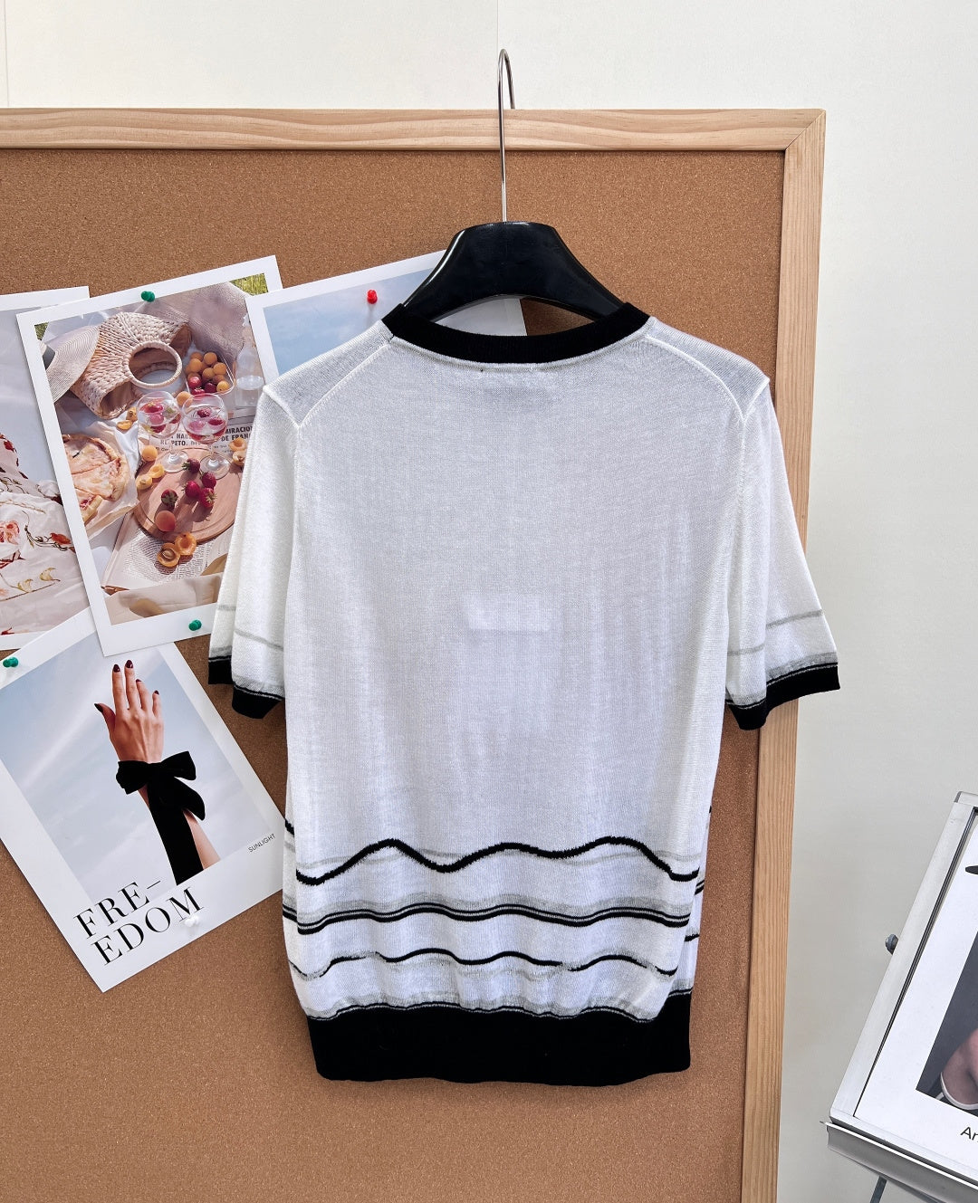 Chanel 2026 Knit Short-Sleeve Top White Cashmere 472931