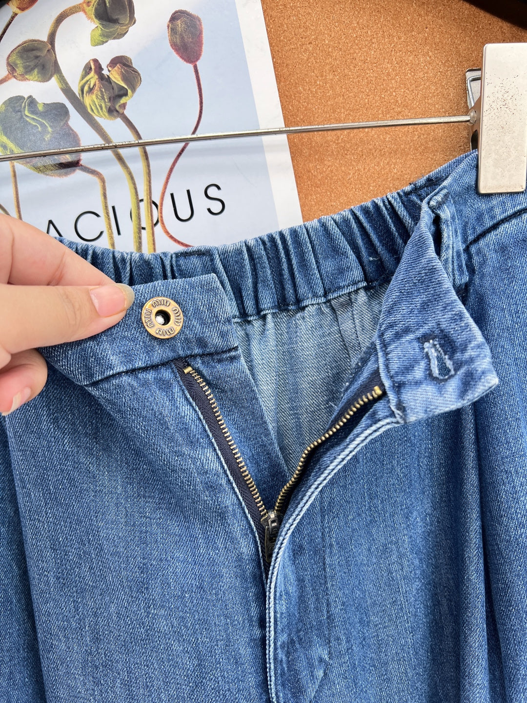 MiuMiu 2026 Straight-Leg Jeans Blue Cotton 636352