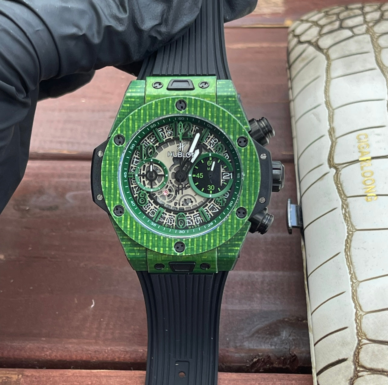 Hublot Big Bang Unico 45mm Watch Black Rubber Strap