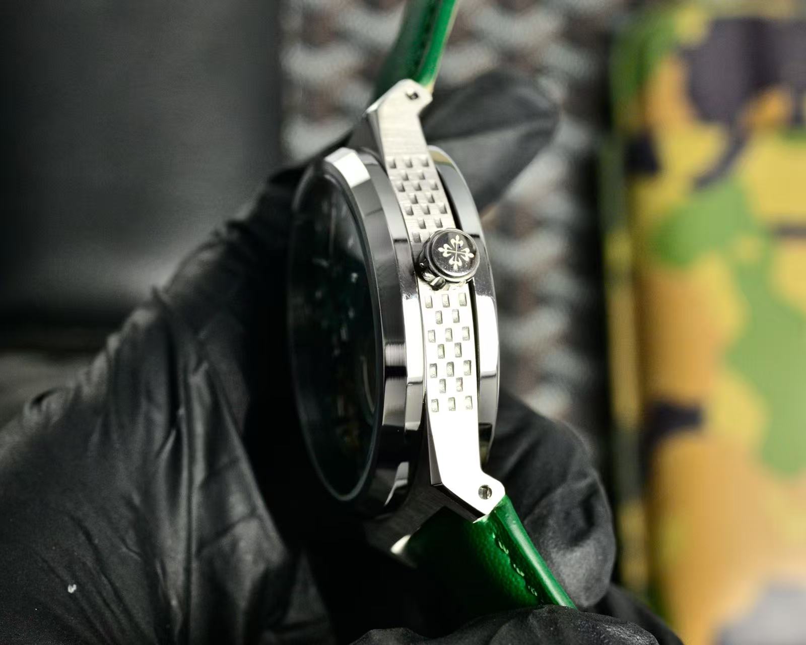 Patek Philippe Double Tourbillon Green Dial 44mm Watch