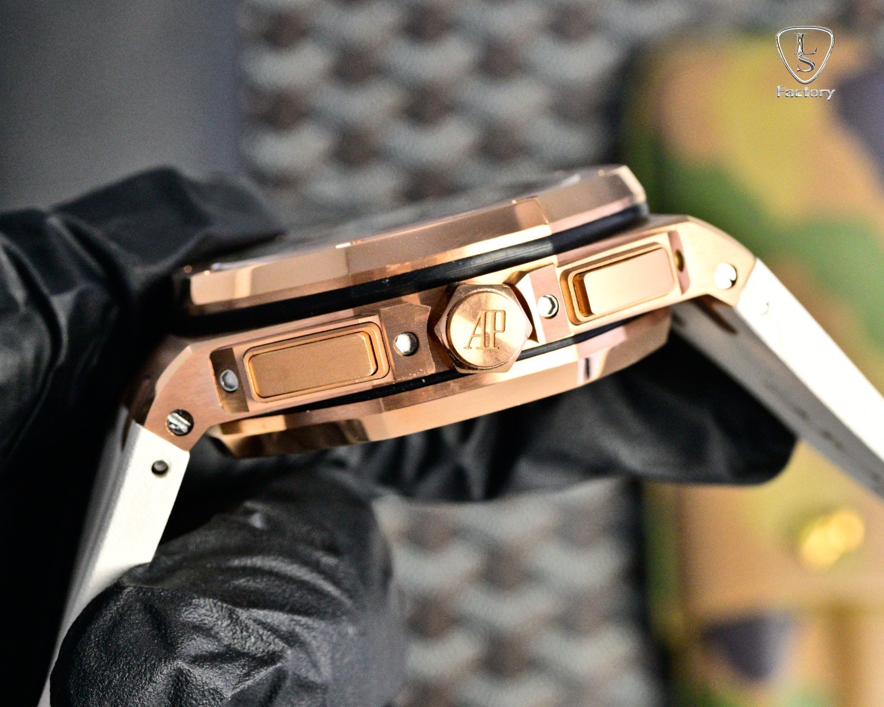 Audemars Piguet Royal Oak Chronograph 41mm Rose Gold Case Cream Dial