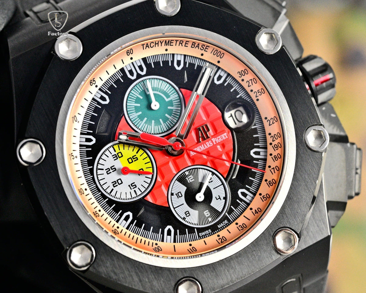 Audemars Piguet Royal Oak Chronograph 41mm Black Case Multicolor Dial
