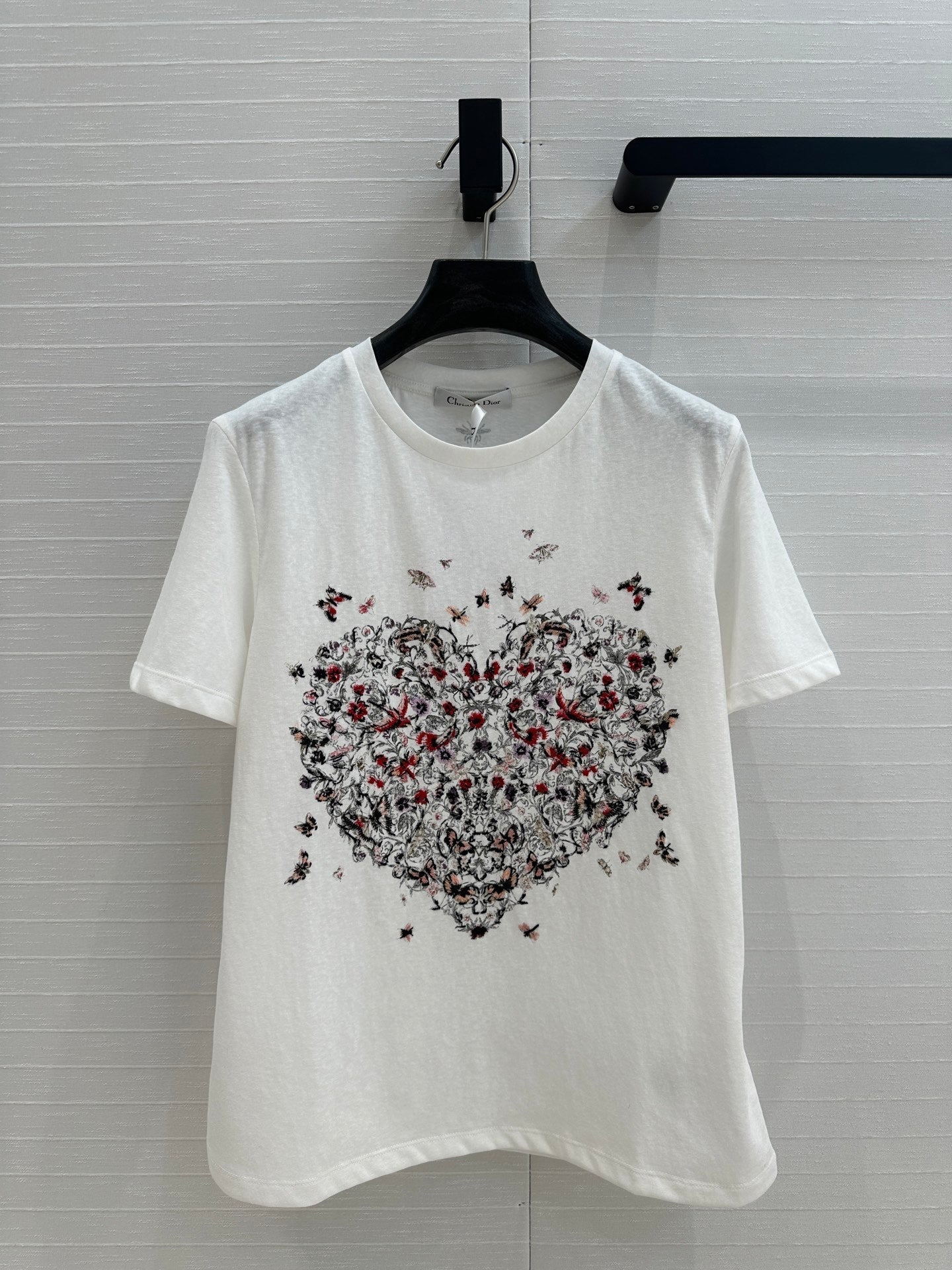 CD Heart T-shirt White Cotton
