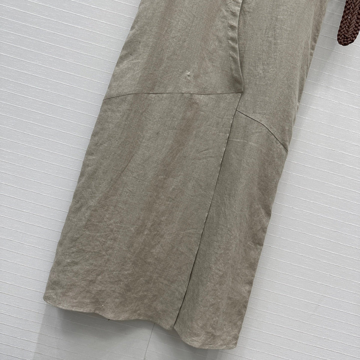 Loewe Sleeveless Long Skirt Grey Linen