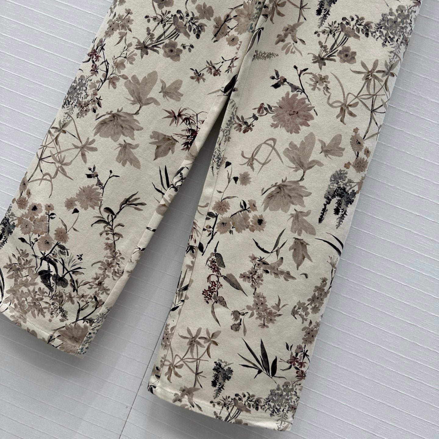 CD 25 Printed Denim Trouser Cotton