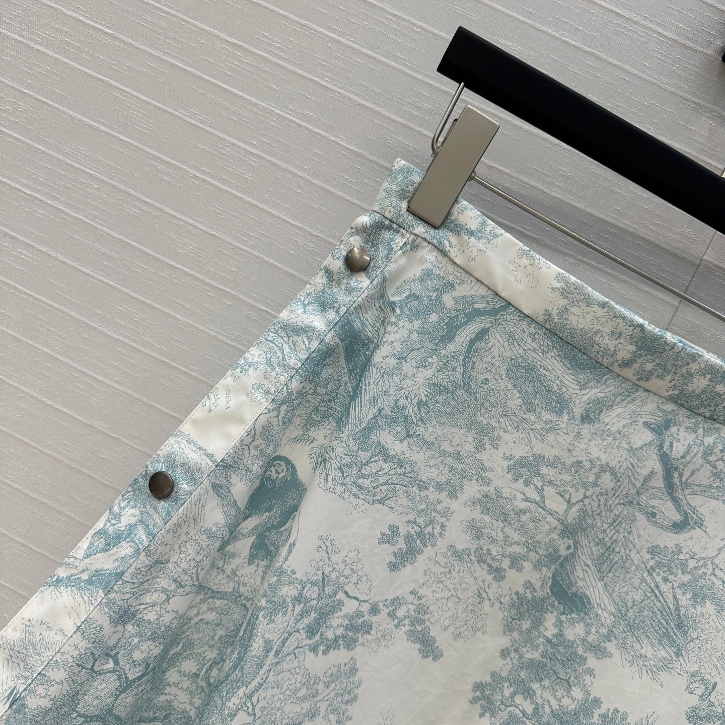 CD 25 Sauvage Jouy Button-down Dress Blue White Cotton
