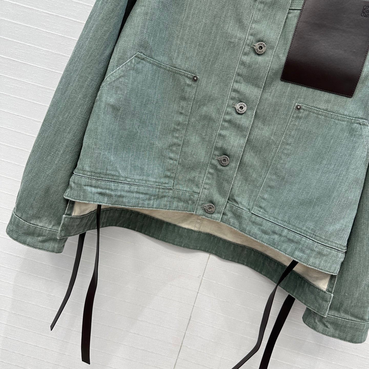 Loewe 25 Jacket Dusky Green Denim