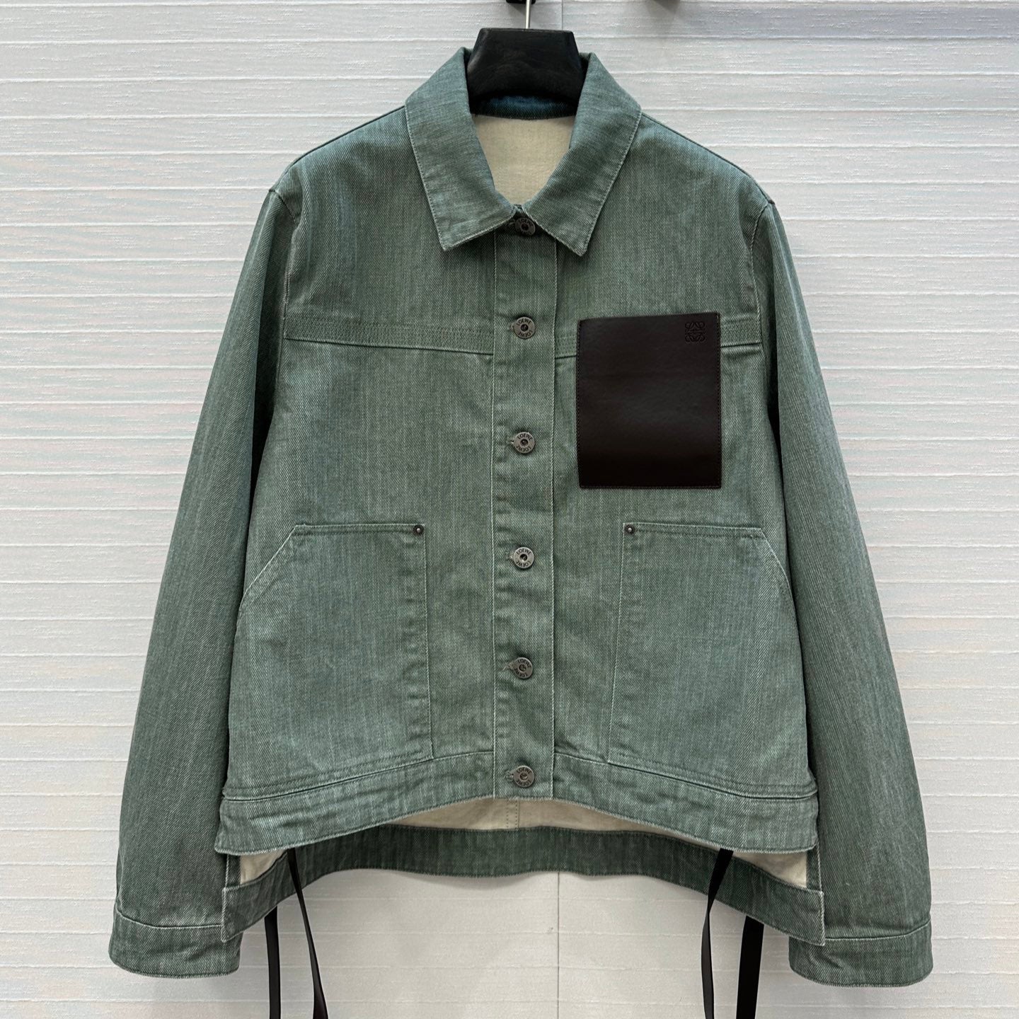 Loewe 25 Jacket Dusky Green Denim